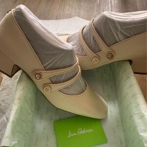 Sam Edelman Ivory Block Heels Size 8
